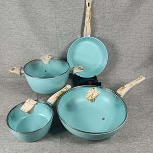 Juego de utensilios de cocina con recubrimiento de <span class=keywords><strong>Jade</strong></span>, juego de utensilios de cocina antiadherentes - Product Image 1