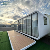 Maison conteneur préfabriquée mobile en acier, sur mesure, 10 pieds, pour bureau, camping extérieur, hôtel, hébergement touristique commercial, type cabane