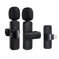 Microphone Lavalier Sans Fil K9 avec Interface Type-C pour Réunions et Vlogging