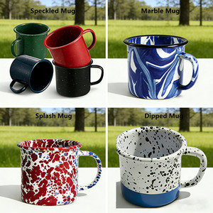 Taza Esmaltada Navideña Personalizada, Regalo Festivo, Taza Esmaltada Promocional, Vajilla Esmaltada Grande a Prueba de Fugas para Camping - Product Image 6