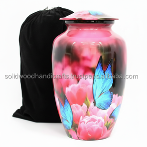 Urnes de crémation en métal pour hommes et femmes Urnes décoratives Urnes faites à la main Urnes commémoratives pour adultes Urnes funéraires - Product Image 1