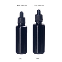 Bouteille en verre ultra violet 100 ml 50 ml 30 ml 15 ml 10 ml Bouteilles d'huile essentielle en verre noir avec pipette compte-gouttes à l'épreuve des enfants
