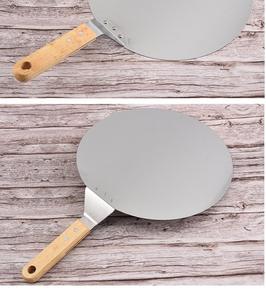 <span class=keywords><strong>Pelle</strong></span> à pizza circulaire de 10 pouces <span class=keywords><strong>pelle</strong></span> à <span class=keywords><strong>pain</strong></span> transférée du <span class=keywords><strong>four</strong></span> au poêle <span class=keywords><strong>pelle</strong></span> de jardin mobile - Product Image 2