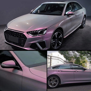 Màng Bọc PVC Pvc Tự Dính Hai Màu Kẹo Núi Lửa Màu Xám Sang Màu Đỏ Màng Bọc Xe Hơi Màng Bọc Nhựa Vinyl - Product Image 2