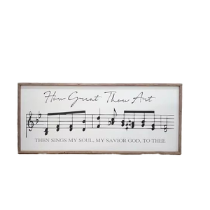 Amazing Grace Sign Music <span class=keywords><strong>Notes</strong></span> Grand panneau en bois Christian Sonwall Home <span class=keywords><strong>Deco</strong></span> Panneau en bois - Product Image 1