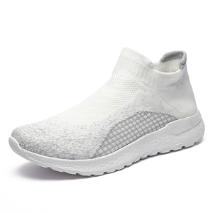 Baskets décontractées tricotées légères pour couple amoureux chaussures de course et de marche pour femmes avec logo de marque quantité minimale de commande en petite quantité pour hommes - Product Image 1