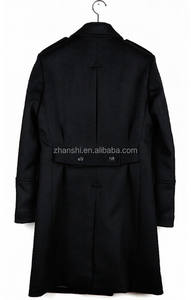 New Collection <strong>Men</strong> Long Double-breasted Wool Blend <strong>Pea</strong> <strong>coat</strong> - Product Image 3