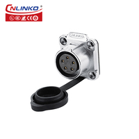 CNLINKO LP20 industriel 3pin 4pin 5pin prise mâle prise femelle connecteur de câble électrique 1/4 baïonnette IP68 connecteur étanche