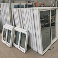Modernes Design Aluminiumlegierung Schiebefenster Große Sichtfläche Wärmeisolierung Winddicht Energy Star Zertifiziert Maßgefertigte Außenverglasung