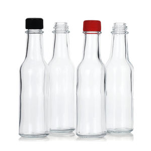 Tornillo tapa negra vinagre aderezo para ensalada botellas de salsa de soja vidrio, botellas de salsa picante de vidrio de 3oz 150ml botella de tomate de mermelada - Product Image 5