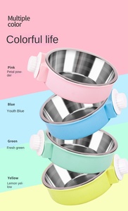 <span class=keywords><strong>Bowl</strong></span> para Animais de Estimação em Aço Inoxidável Anti-Impacto com Alimentação Automática, Design de Gaiola Suspensa, Fácil de Limpar, Atacado - Product Image 5