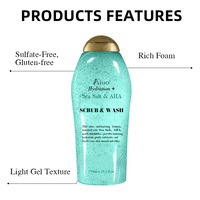 Gel douche éclaircissant pour le corps Gel douche au sel de mer bio Gommage blanchissant pour le corps Gel douche au parfum