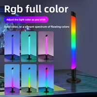 Barra de Luz RGB para Monitor de Juegos, Paquete de 2, Lámpara de Escritorio LED con Alimentación USB, Luz Ambiental Reactiva al Sonido y Sincronizada con la Música para Decoración de Habitaciones y Configuración de PC