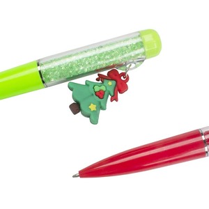 O&Q Stylo bille 0,7 mm à motif animal en plastique, design diamant brisé, <span class=keywords><strong>accessoire</strong></span> suspendu pour papeterie de <span class=keywords><strong>bureau</strong></span> et pendentif de Noël, produit phare - Product Image 4