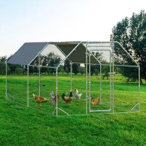 Diretto dal fornitore su misura Walk-<span class=keywords><strong>In</strong></span> ha galvanizzato il pollaio mobile del metallo del <span class=keywords><strong>ferro</strong></span> della casa di gallina con i cancelli del traliccio della recinzione - Product Image 4