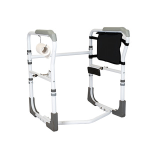 Barres d'appui pliantes pour siège de toilette LQX-050032 avec pince, capacité 250 kg, antidérapantes, pour personnes âgées, équipement de sécurité pour salle de bain - Product Image 3