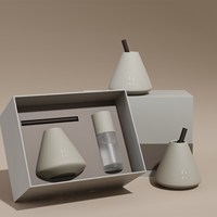 Diffuseur de parfum en céramique en forme de cône inversé personnalisé C&H avec logo gravé, poterie durable, rechargeable