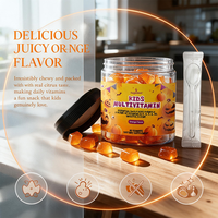 Gummies multivitaminées pour enfants AegleWell OEM, marque privée, vitamines C, D3, zinc, soutien immunitaire, saveur orange, 60 unités