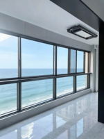 Modernes Großformatiges Aluminiumlegierungsrahmen Horizontales Schiebefenster mit Doppeltem Sicherheitsglas Wärmeisolierung für Gewerbeküchen