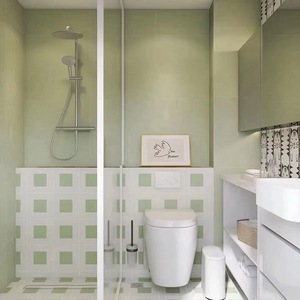 Nhà máy 300x300 đơn giản chống trượt tường và gạch lát sàn, thiết kế hiện đại, được sử dụng cho phòng tắm khách sạn và gạch lát sàn trung tâm mua sắm - Product Image 3