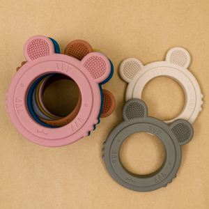 สร้อยข้อมือซิลิโคนเกรดอาหารสำหรับเด็ก ปลอดสาร BPA ลายการ์ตูนกวางแบบกำหนดเอง ของเล่นกัดสำหรับเด็กแรกเกิด ของเล่นนุ่มๆ - Product Image 2