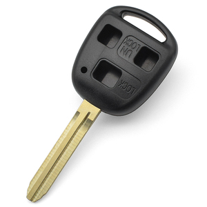 Hot bán từ xa Key trống Xe Đen ABS + kim loại chìa khóa xe t-oyota 3 nút với toy43 lưỡi - Product Image 6
