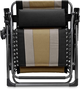 WOQI الحديثة خفيفة الوزن عالية الجودة في الهواء الطلق قابلة للطي انعدام الجاذبية كرسي صالة مستلق مع مظلة وسادة جانبية خزانة - Product Image 4