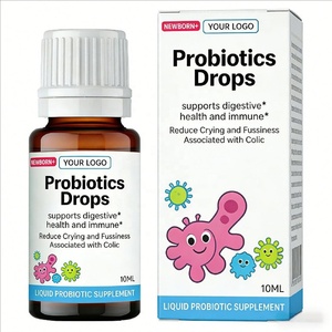 Gotas de Aceite Probiótico para Bebés, Apoyo Digestivo, Sin GMO, Fórmula Líquida de Fácil Dosificación, Probióticos Líquidos Orales para Niños, Soporte OEM - Product Image 1