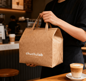 Wholesale Recyclable Non-Woven Shopping <strong>Bags</strong> for Food Coffee Tea Milky Beverages Handbag Milk Pizza Sandwich Cookie Packaging - Product Image 1