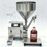Máquina Llenadora de Salsas y Pastas Digital de Alta Precisión BANMO con Tolva de Acero Inoxidable 304 y Bomba de Engranajes para Mermelada de Tomate, Miel y Crema para Fábricas
