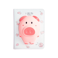 Cuaderno de descompresión blando con dibujos de animales para niños, mini libro de mano kawaii para colorear, caja de regalo