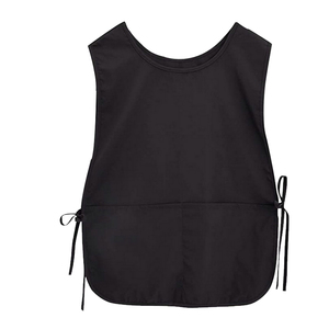 Bán buôn giá rẻ giá thấp moq biểu tượng tùy chỉnh màu đen <span class=keywords><strong>Polyester</strong></span> thợ làm tóc thợ cắt tóc tạp dề - Product Image 1