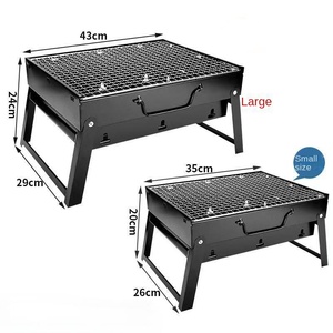 Large Backyard Party Garden Charcoal Barbecue Grill Smoker <b>Camping</b> Outdoor Kitchen Cart Bbq Grills - Product Image 1