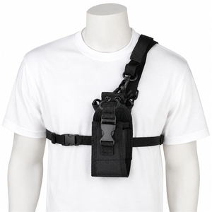 Bolsa Táctica para Radio, Correa de Hombro de Nailon, Funda de Pecho para Walkie Talkie, Bolsa Colgante para Radio Bidireccional, Kit de Arnés - Product Image 4