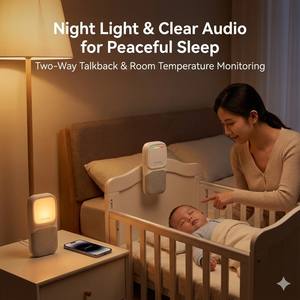 Moniteur audio sans fil 2,4 GHz pour bébé en gros avec adaptateur secteur Type-C, prise en charge du logo personnalisé et du manuel multilingue - Product Image 4