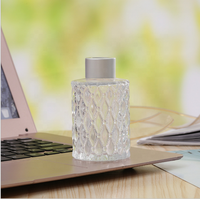 Lot de 12 bouteilles rechargeables de 100ml, en cristal, original, rond, vide, pour voiture, aromathérapie, vente en gros