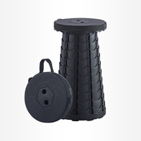 Tabouret télescopique pliable en plastique moderne pour l'extérieur, chaise portable pour utilisation en parc