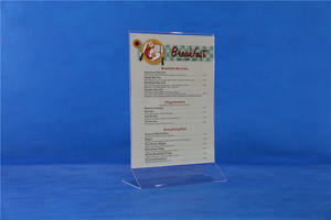 Table A3 <span class=keywords><strong>A4</strong></span> A5 A6 Signe Porte-Menu Acrylique Présentoir - Product Image 4