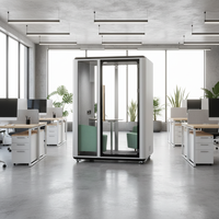 Moderne Bewegliche Aluminium-Schalldämmkabine mit 28dB Lärmreduzierung Modulares Design für Hotel- und Lagernutzung