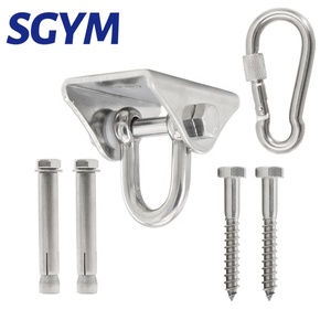 En acier inoxydable Robuste hamac balançoire plafond suspendu <span class=keywords><strong>crochet</strong></span> suspension kit de visserie pour <span class=keywords><strong>sac</strong></span> de <span class=keywords><strong>boxe</strong></span> yoga - Product Image 1