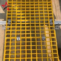 Plateforme de passage en grilles GRP, panneau en fibre de verre résistant à la corrosion