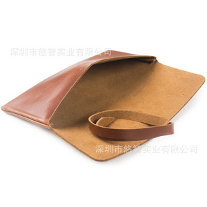 Trousse à crayons en cuir PU grande capacité, porte-stylos multifonctionnel, sac de rangement créatif pour pinceaux, cadeau promotionnel. - Product Image 4