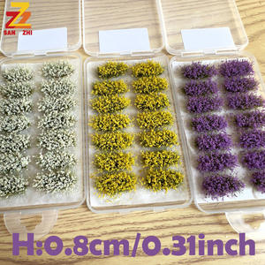 โมเดลช่อหญ้าจิ๋ว ช่อดอกไม้จิ๋ว แบบจำลองฉากไม่สมมาตร ทำจากพลาสติก DIY งานแฮนด์เมด ขนาด 0.8 ซม. - Product Image 6