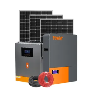 Power Off Grid System MPPT Wechsel richter Solar batterie 5KW 10kw 15kw 20kw Alles in einem Solar montage Energie system für zu Hause