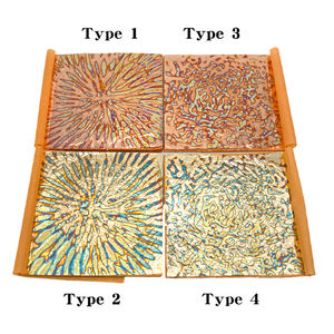 Láminas de Hoja de Cobre Variegadas en Dorado Multicolor de 14 x 14 cm para Decoración del Hogar, Papel Tapiz, Manualidades con Uñas y Dorado - Product Image 2