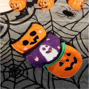 Baberos de Halloween para mascotas con diseño de calabaza y fantasma de dibujos animados, pañuelo elástico con cordón para perros y gatos, accesorio para disfraces de mascotas - Product Image 1