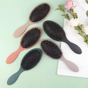 Sikat Rambut Salon Wanita, Dapat Disesuaikan, Grosir, Bulu Nilon Lembut & Bulu Babi, Bantalan Empuk, Model Paddle, Ventilasi, Pijat - Product Image 1