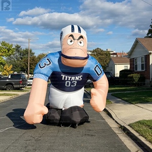 Mascota Inflable Gigante Personalizada <span class=keywords><strong>de</strong></span> Jugador <span class=keywords><strong>de</strong></span> Fútbol Americano, Modelo <span class=keywords><strong>de</strong></span> Personaje Inflable Publicitario para Deportes - Product Image 6