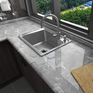 Ölfeste Marmor-3d-Wandpappen für Küche selbstklebende Aufkleber Vinyl-Wandpapiere Heimdekoration Abzieh- und Klebe-Wandpapier - Product Image 2