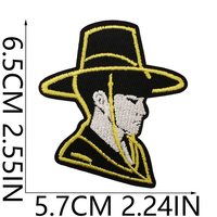 Vente chaude Nouveau style populaire Patchs brodés à repasser avec motif de personnage K-pop Demon Hunter pour vêtements, sacs, chapeaux